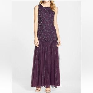 Elegant Purple Evening Gown